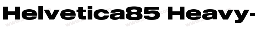 Helvetica85 Heavy字体转换